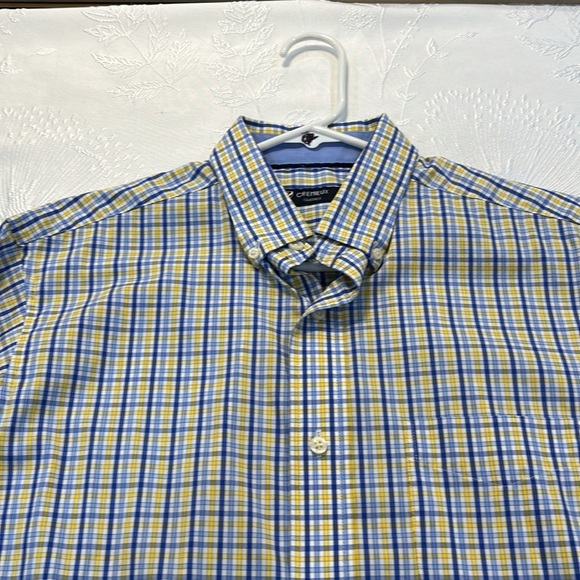 Daniel Cremieux Other - Daniel Cremieux S M plaid l/s button down 72% Pima cotton 24% nylon 3% spandex